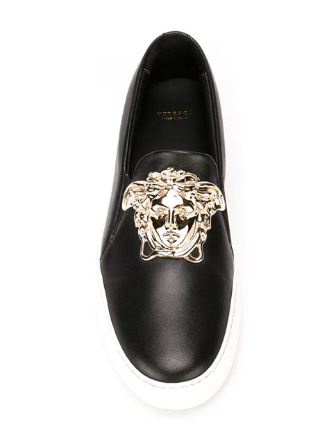 slip on versace medusa argento|versace women's medusa 95.